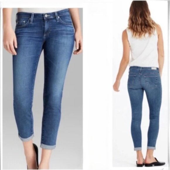 AG Adriano Golschmied | The Stilt Cigarette Roll-Up Jeans | Size 28 Women's - Picture 2 of 15